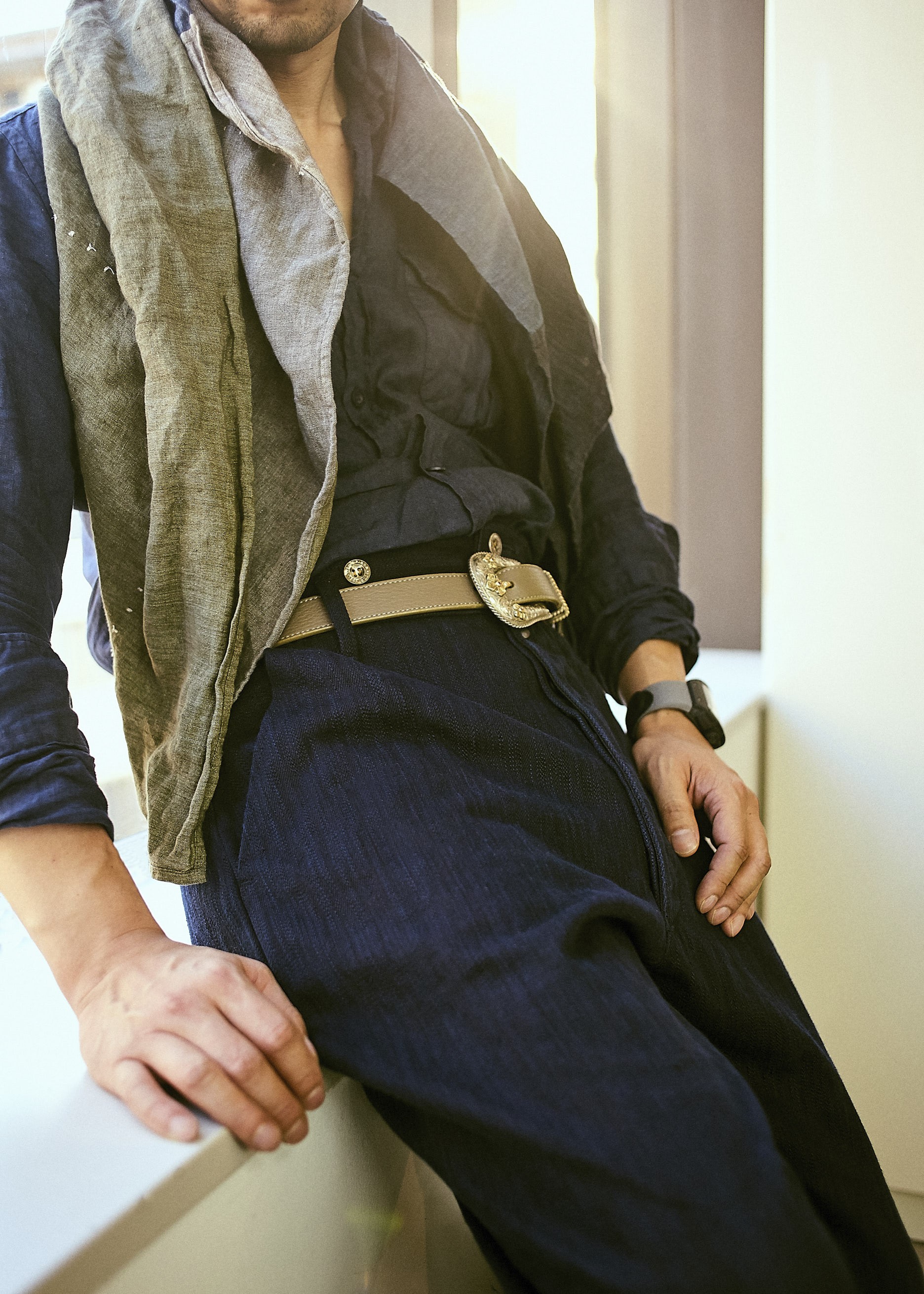 Amvai デニムパンツ「Amvai Denim P001EM」コーディネート ～ Sサイズ